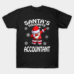 Santas Favorite Accountant Christmas T-Shirt